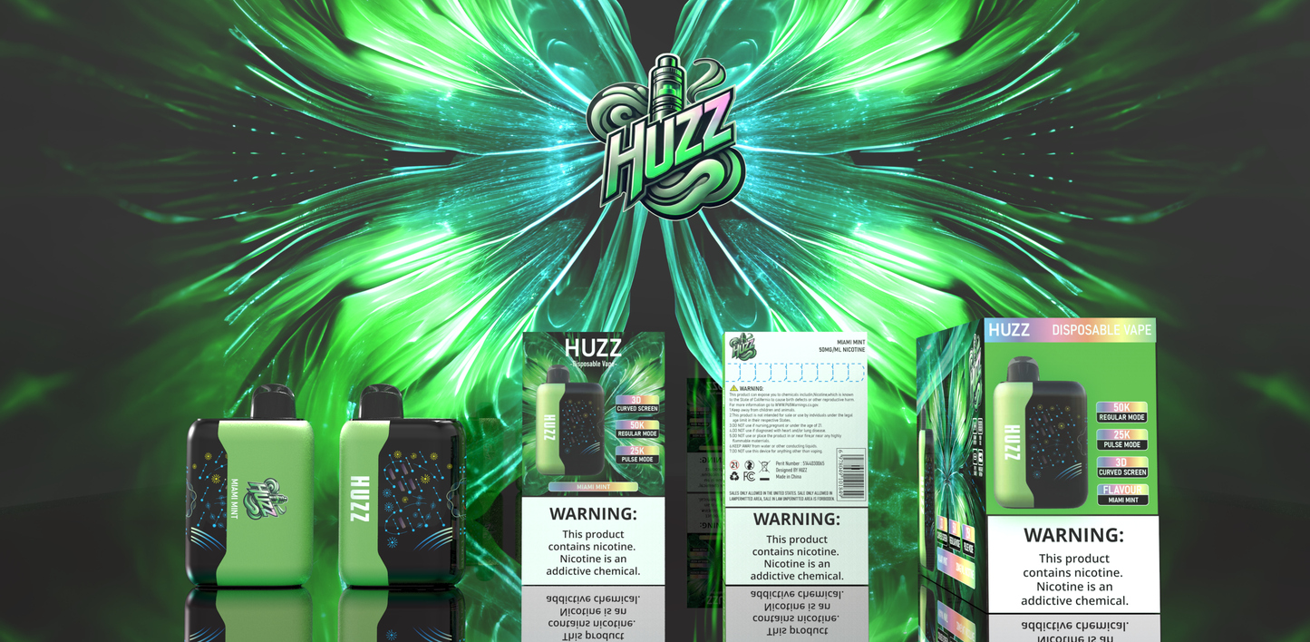 HUZZ VAPE MIAMI MINT